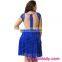 In stock blue lady pretty fashion dress