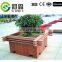 2017 customized outdoor decorative WPC flower box recycle