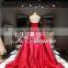 High Quality ball Gown Wedding Dress For Pure Girl/Cream Colored Bow knot Beautiful Modern Strapless Wedding Dress For 2016