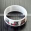 engraving personalized printing logo with colorful silicone bracelets in china