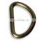 Stainless Steel #304 D Ring engraved logo for strap & handbags