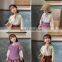 Q1330/New fashion boutique toddler girls leisure clothing autumn long sleeves high quality floral shirt for kids