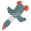 HQPT002 Manufacturer wholesale stuffed squeaky chew denim linen pet dog beige blue coffee duck toys
