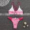New design split bikini stitching color women's swimwear
