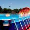 Large Above Ground Steel Metal Frame Swimming Pool Inflatable Water Slide Park Pool 10m 20m 50m