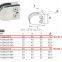 Sonlam BJ-21, Factory Direct sale  rail clamp stainless steel glass holding clamp