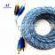 High quality 1M/2M/3M/5M  RCA Cables Interconnect Cable audio/video cable For Car Audio