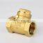 1 1/4 inch female threaded non- return BSP liquid brass swing check valve manufacturer