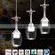 Wineglass Artistic 6heads led pendant ceiling lamps for Restaurant Lighting