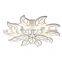 White body creative Leaves ceiling chandeliers lamp for bedroom living room modern LED Ceiling Chandeliers