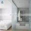 Hotel projcet 12mm tempered frosted glass bathroom shower glass door prices