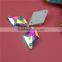 Low price flatback rhombus shape two holes sew on decorating crystal rhinestone ab color for Clothing Accessories