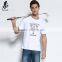 Black and white mens softextile t shirts short sleeve