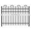 hot sale Xinhai #21 H 5 ft * W 6 ft power coated Aluminium alloy ornamental fence panel with 4 hoop Majestic head