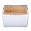 Gint 11L portable cooler box pu foam with wooden lid Food grade OEM insulated outdoor picnic wholesale eco friendly  storage box