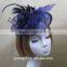 2015 Ladies Design Feather Fascinator Sinamay For Party/Races/Chuch
