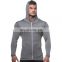 Wholesale custom men's spring and autumn hooded sweatshirts running sports fitness clothes tops and thin coats