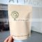 Custom New Biodegradable Packaging Paper Bag Zipper Food Kraft Paper Pouch With Window