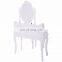 White Vanity Jewelry Makeup Dressing Table Set W Stool 4 Drawer Mirror Wood Desk