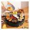 Smokeless Commercial Teppanyaki Mini Hotpot Bbg Sandwich Round Electric Salamander Grill