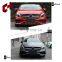 CH New Facelift Fashion Roof Spoiler Fit Lip Front Outlook Body Kit For Mercedes-Benz A Class W176 16-18 A45