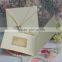 White Pocket With Cute Flower Accessory Rustic Vintage Wedding Invitations