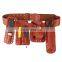 Leather Scaffolding Leather Tool Belt Pouch Scaffolding Tool pouch Set with Tool Holder for Level Spanners Hammer