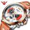 NIBOSI Watch Chronograph Sport Mens Watches Quartz Clock Leather Male Wristwatch Relogio Masculino Fashion Gift for Men