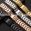 Universal Stainless Steel Watch Strap Solid Double Insurance Folding Buckle Stainless Steel Bracelet Men's and Women's Bracelet