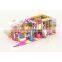 China supple playground slide rainbow swing sets kids indoor play equipment
