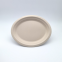 12.5 Inch customizable Big Oval plate sugarcane biodegradable wholesale bagasse plate compostable biodegradable plastic free