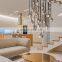 Modern Crystal Molecular Pendants Chandelier Ceiling Lighting Fixture For Living Dining Room Bedroom Kitchen Island Foyer Lobby
