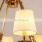 Antique Style Fabric Lamp Shade Bronze French Brass Chandelier