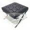 stainless steel X frame barcelona ottoman