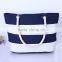 Excellent quality reusable canvas shopping bag stripe canvas beach tote bag wholesale