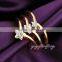 New model star design 18k gold zircon fashion ring finger rings photos