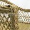 yellow outdoor round wicker chairs
