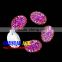 Red AB 14mm oval flat back sew on resin all star stones China factory direct sale