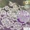 White bridal flower embroidered tulle lace fabric for dress                        
                                                                                Supplier's Choice