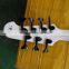 Musoo brand electric 7string bass in white color
