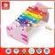 2014 hot educational toys pink frog style snap rivet 8 keys silk-screen printing indian musical instruments