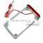 BJ-LPL294-002 Highly Recommended Chrome Motorcycle 4'' X 7'' Tail Light LED License Plate Frame For Harley