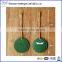 Korea hot cheap mini round leather luggage tag with strap