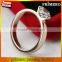 Women's 3mm Gemstone Cubic Zircon AAA Rose Gold plated Stainless steel wedding party ring