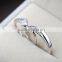 New 925 Sterling Silver Rings For Women Fashion Crystal Wedding Jewelry Couple Rings For Lovers