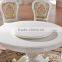 Chinese round dining table with lazy susan top upscale design