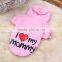 Yiwu Berry 4 Color 4 Size I Love My Daddy Mommy Winter Dog Cotton Sweater