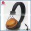 popular super bass 3.5mm plug wood headphones