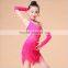 2016 High quality XXL plus size sexy girls latin dance costumes cheap children latin fringe dress on sale