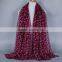 Fashion heart print muslim lady scarf